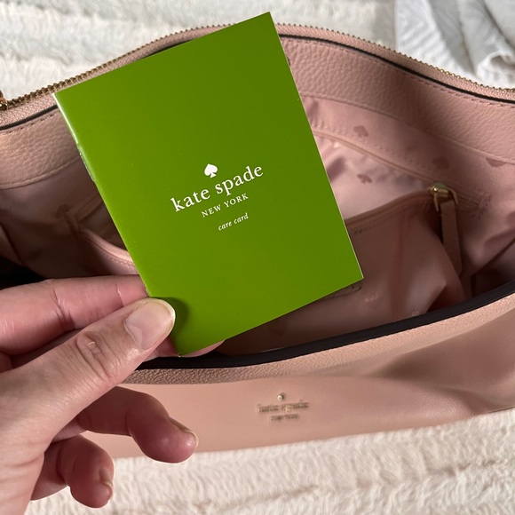 Kate Spade Jackson Leather Shoulder Bag Pink NWT - Picture 9 of 13